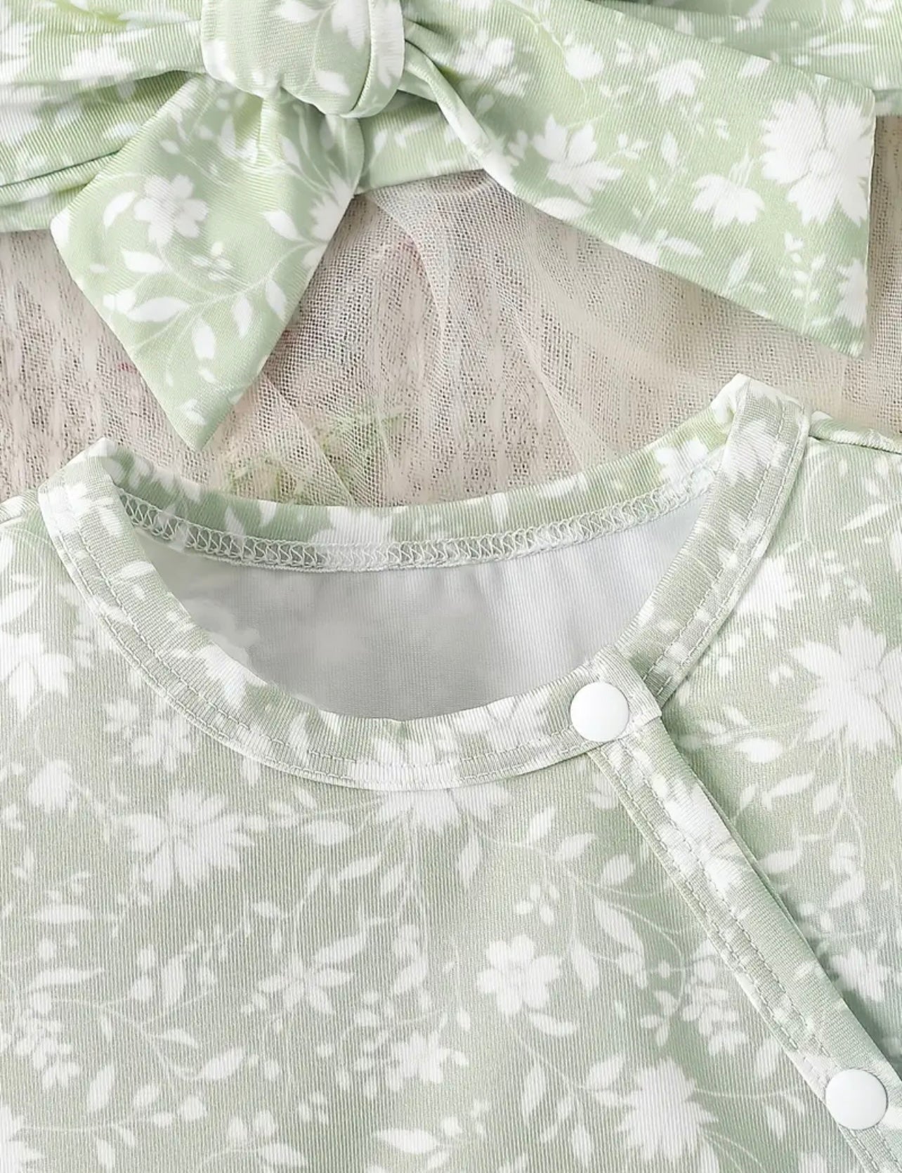 Pelele Flores Menta