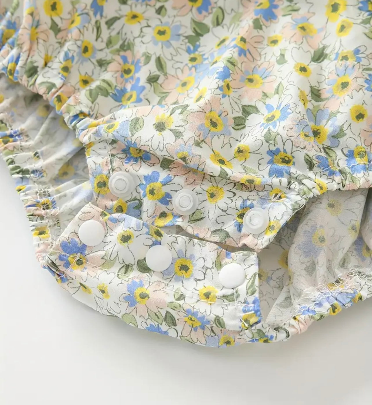Vestido Flores Bebe con Gorrito