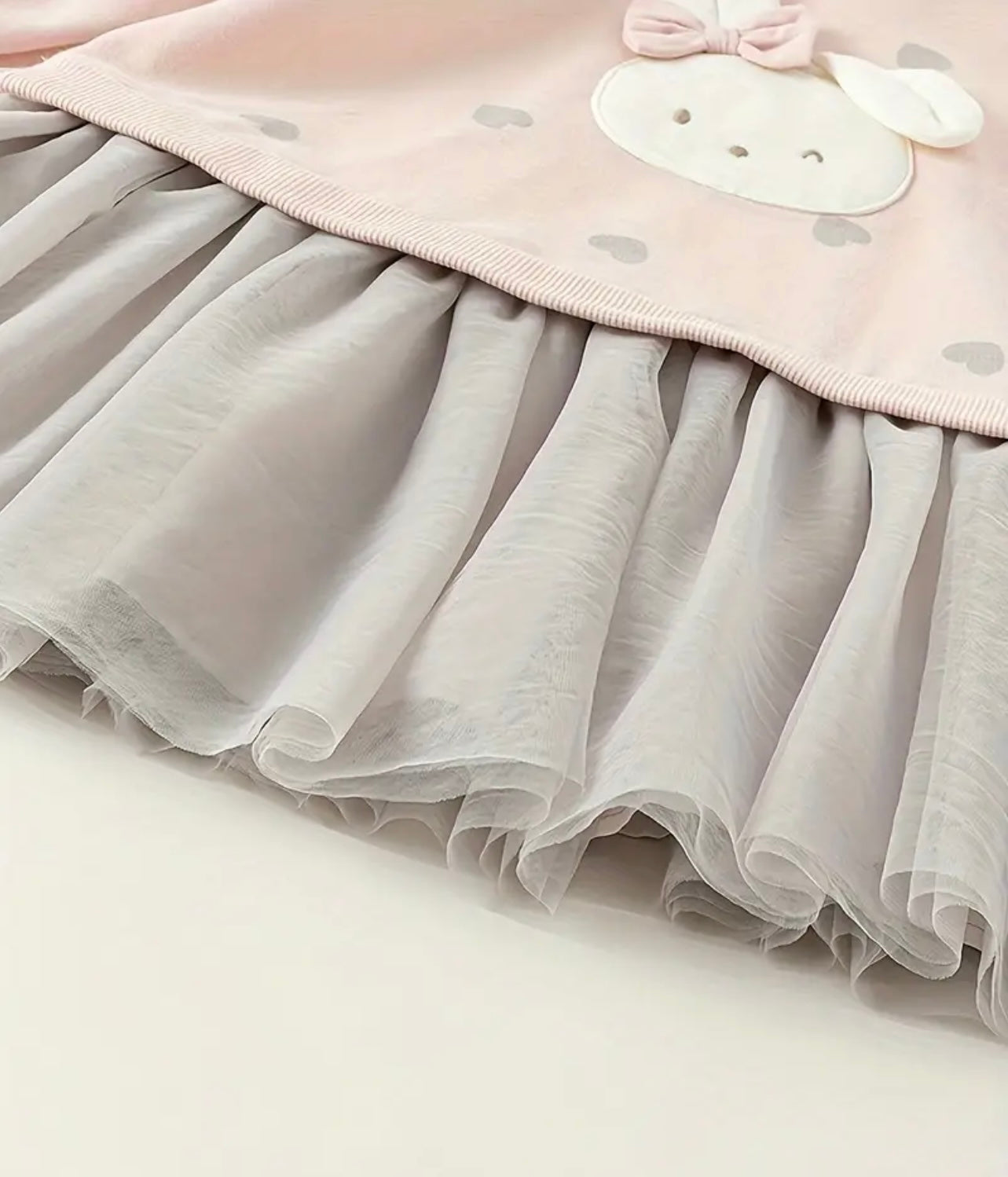 Vestido Rosa con Faldita de Tul