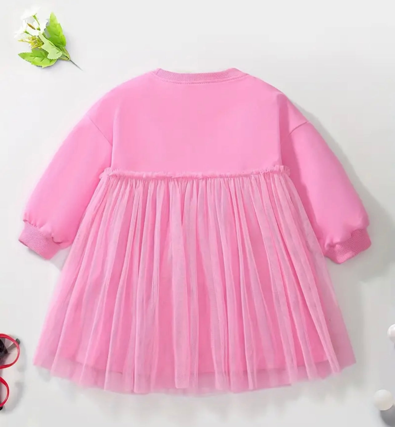 Vestido Tul Rosa Conejito