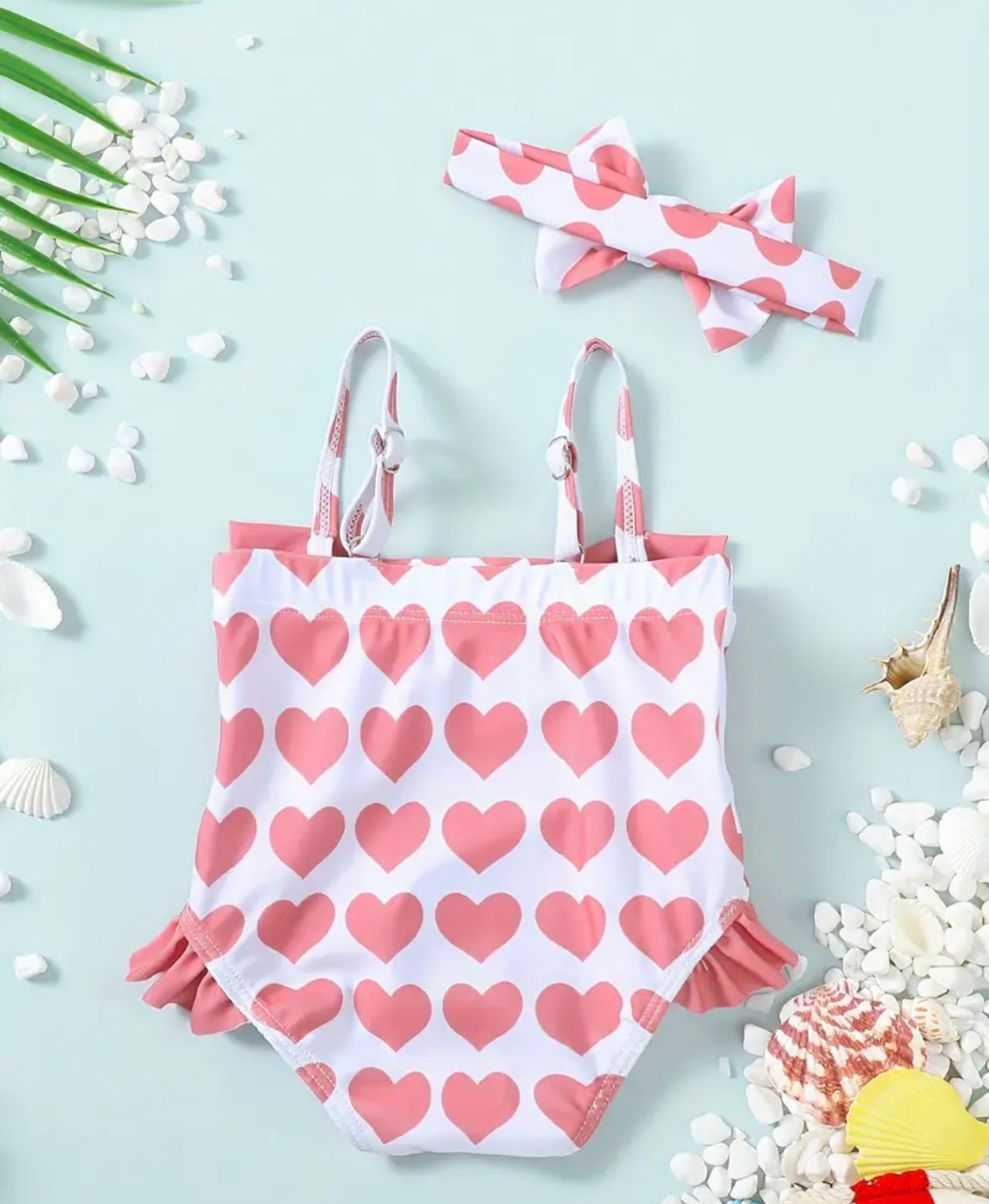 Traje Corazones Coral