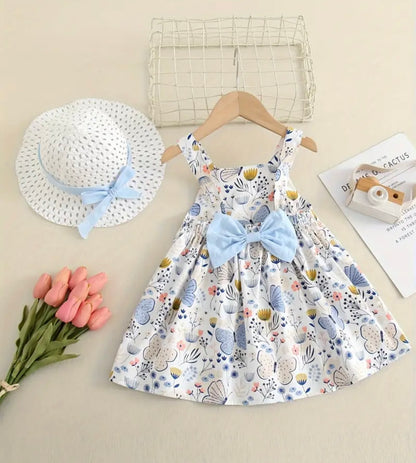 Vestido Mariposas con Sombrero