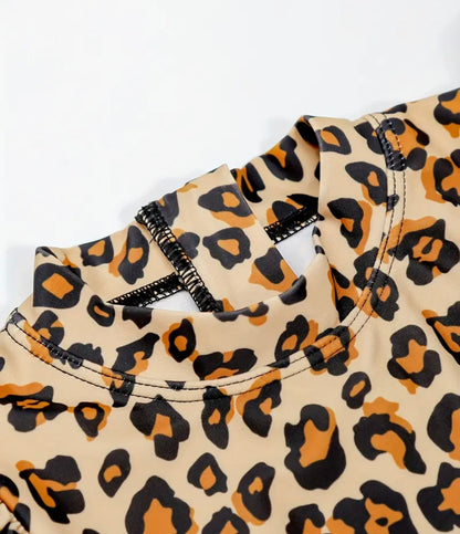 Traje de Baño Animal Print Manga Larga