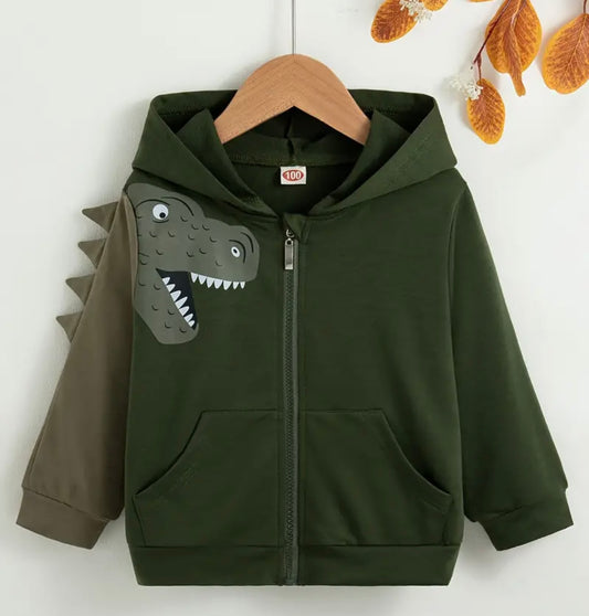 Sudadera Dino Verde