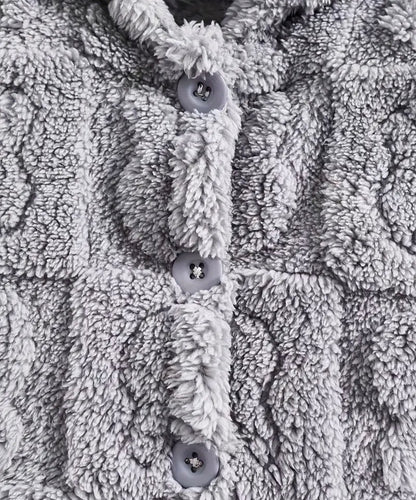 Chamarra Gris Afelpada con Conejitos