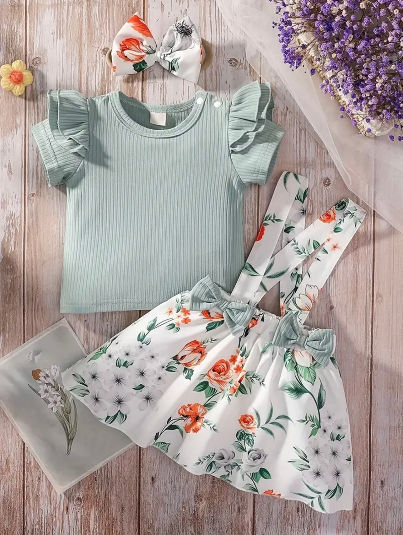 Faldita con Tirantes y Body Menta