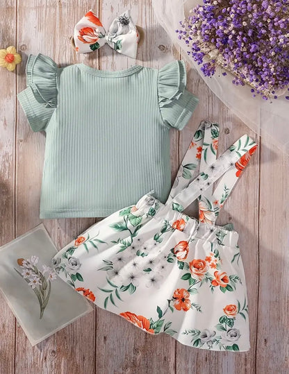Faldita con Tirantes y Body Menta