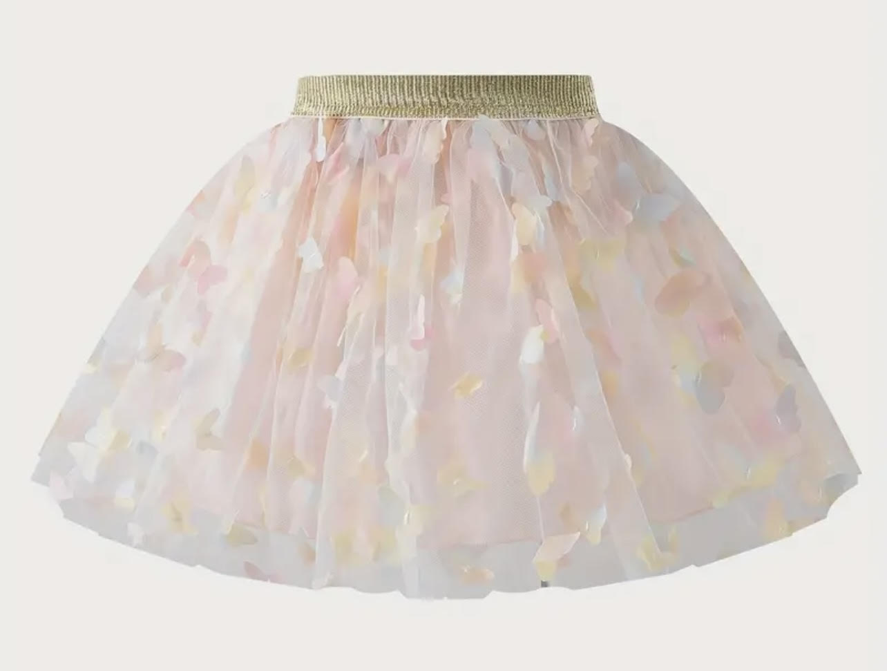 Falda Tutu Con Mariposas 3D