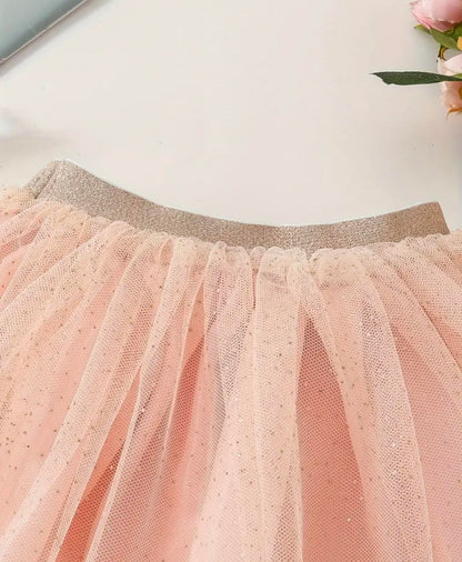 Falda Tutu Rosa - Dorado